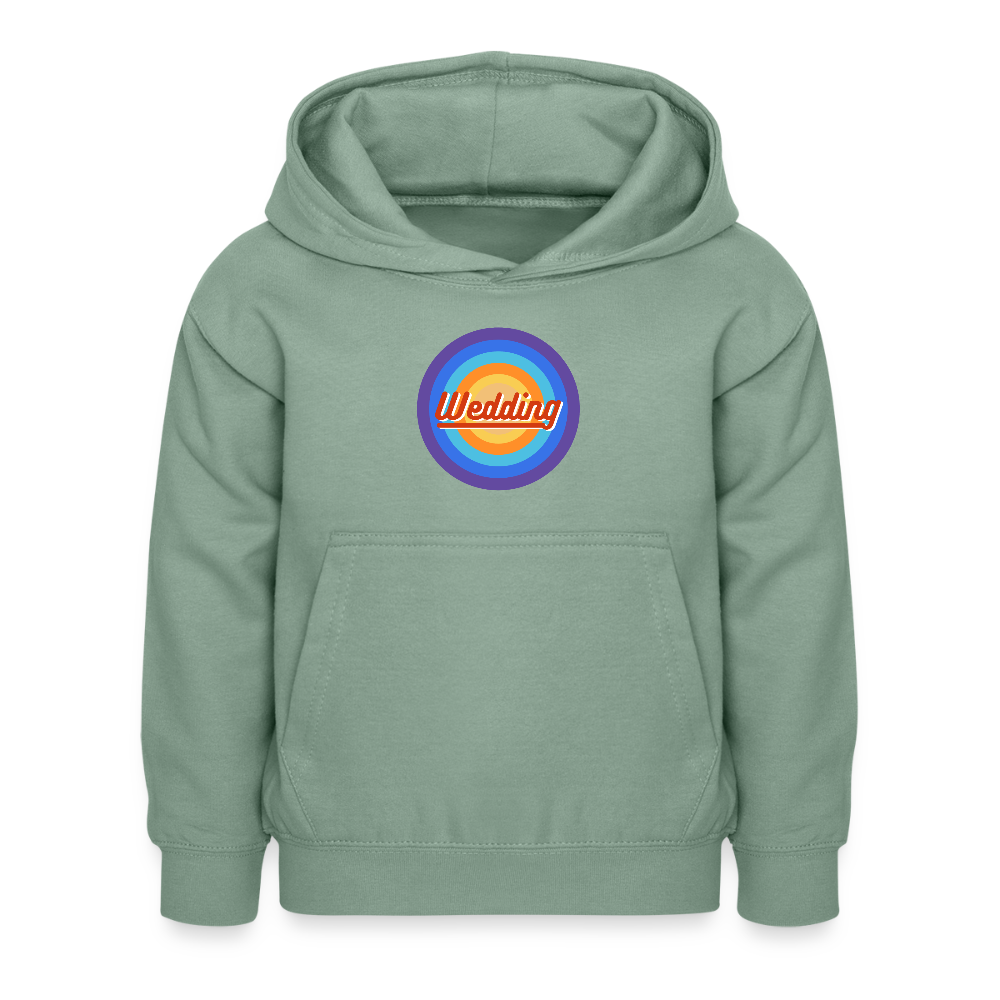 Wedding Retro - Kinder Hoodie - Graugrün
