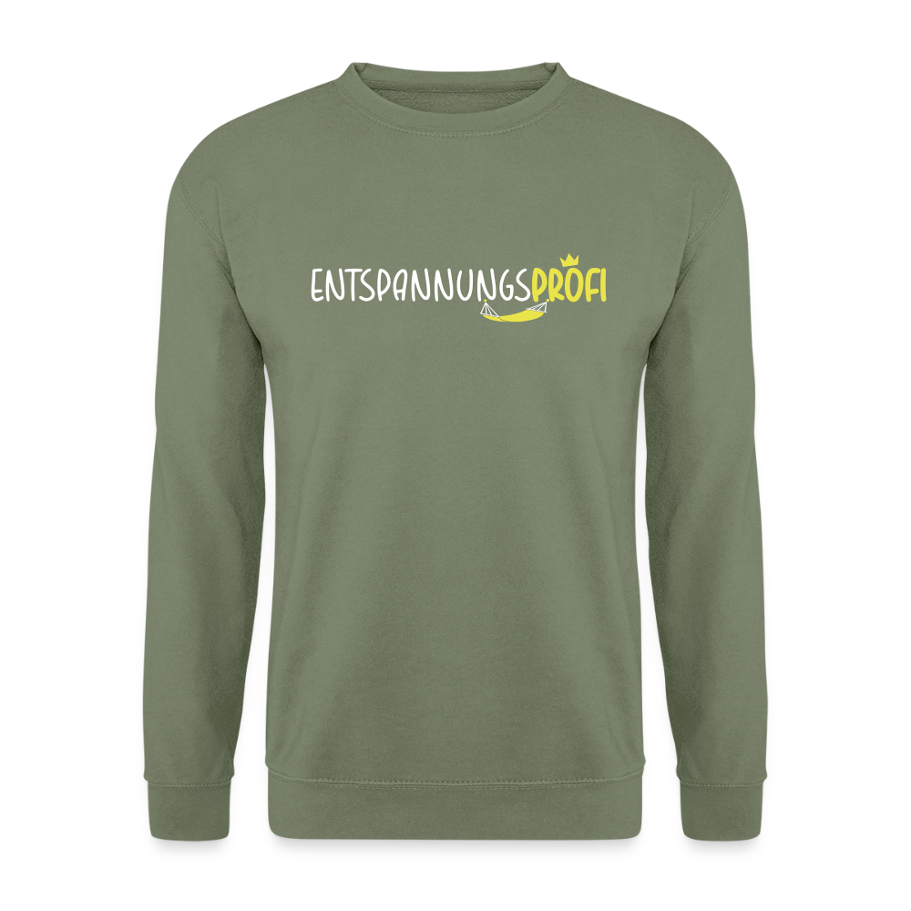 Entspannungsprofi - Unisex Pullover - Armeegrün