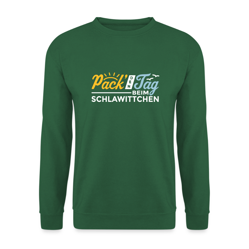 Pack' den Tag beim Schlawittchen - Unisex Pullover - Grün