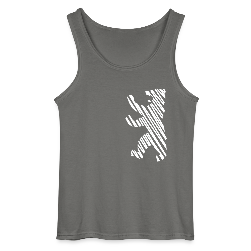 Berliner Bär im Netz - weiß - Männer Tank Top - Anthrazit