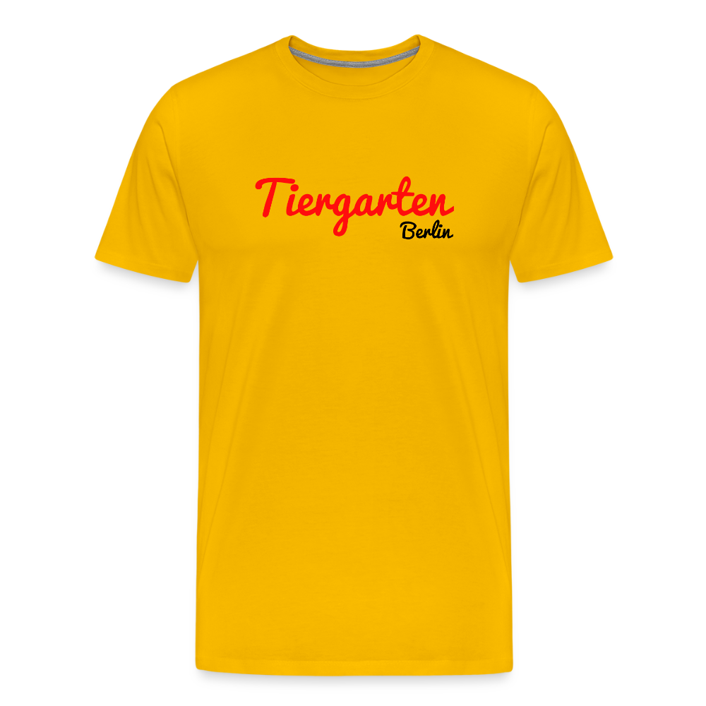 Tiergarten Berlin - Männer Premium T-Shirt - Sonnengelb