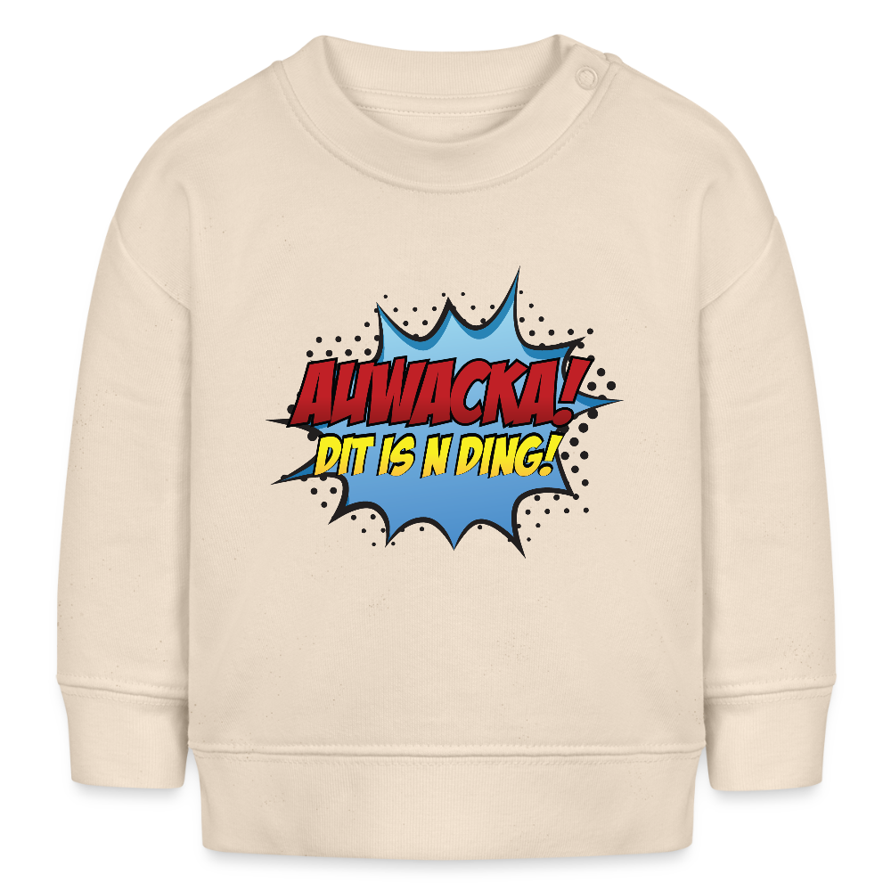 Auwacka! - Baby Bio Pullover - Weißgrau