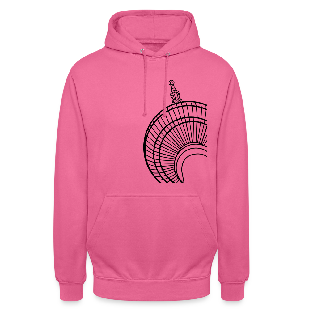 Der Turm von unten - schwarz - Unisex Hoodie - Pink