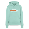 Würgt dir das Leben Chilis rein, lass dich auf 'ne scharfe Currywurst ein! - Frauen Premium Hoodie - Mint 