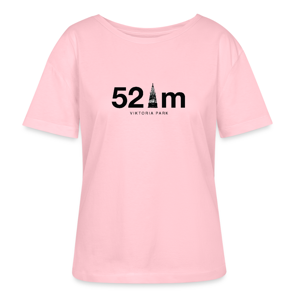 52 m Viktoria Park - Relaxed Rundhals Frauen Bio-T-Shirt - Hellrosa