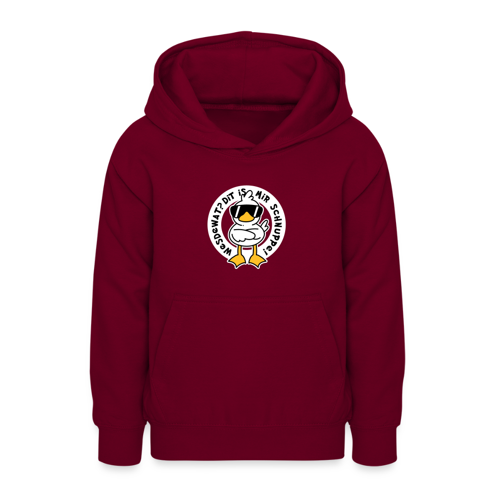 Wesdewat? - Teenager Hoodie - Bordeaux
