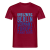 Kreuzberg - Planet Earth - Männer Premium T-Shirt - Ziegelrot