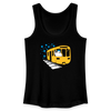 Bär in U-Bahn Kommt - Frauen Bio Tank Top - Schwarz