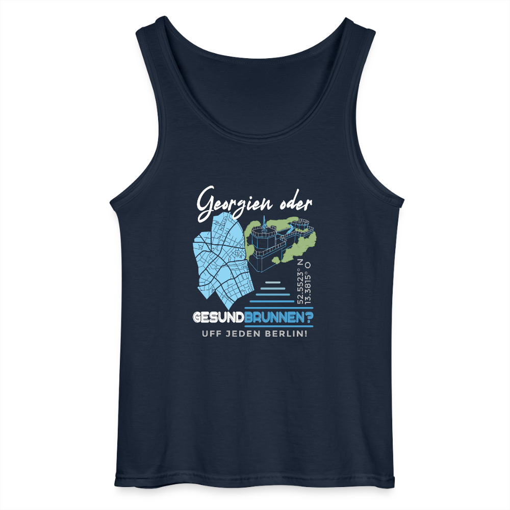 Georgien oder Gesundbrunnen - Männer Tank Top - Navy
