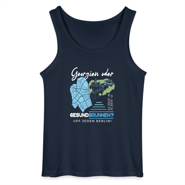 Georgien oder Gesundbrunnen - Männer Tank Top - Navy