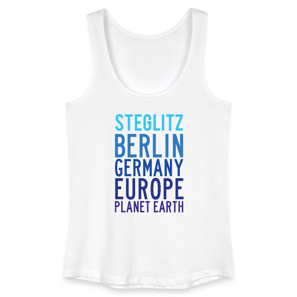 Steglitz Planet Earth - Frauen Bio Tank Top - Weiß
