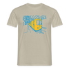 U-Bahn in Linien - Männer Premium T-Shirt - Sandbeige