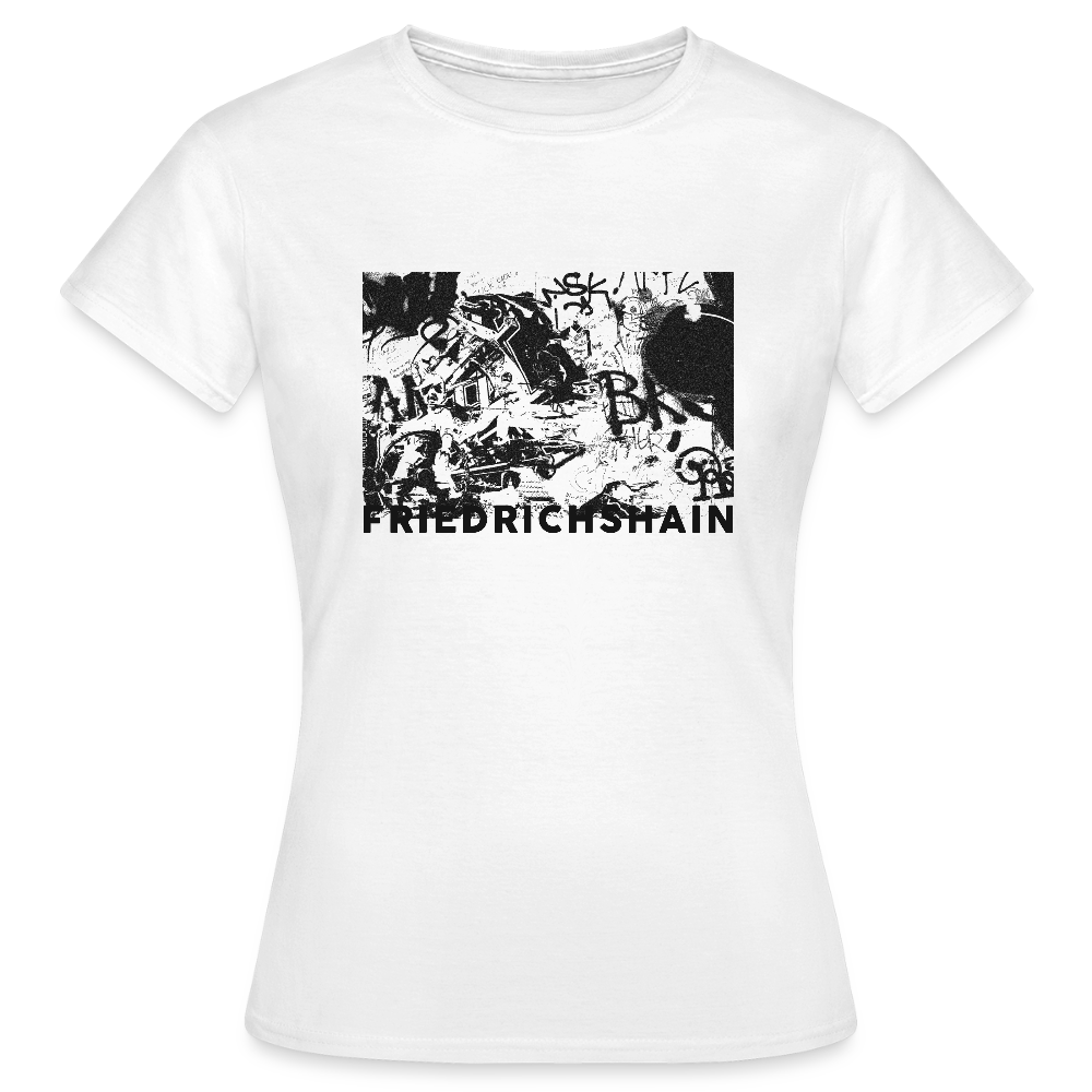 Friedrichshain Graffiti - Frauen Premium T-Shirt - Weiß