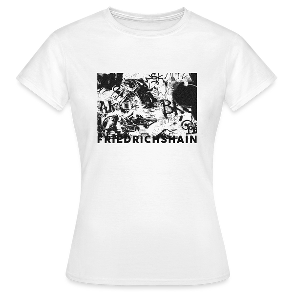 Friedrichshain Graffiti - Frauen Premium T-Shirt - Weiß