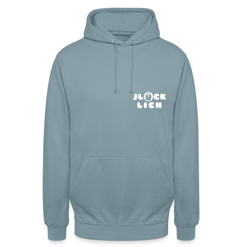 Jlücklich - Unisex Hoodie - Nebelblau
