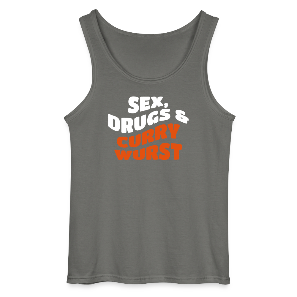 Sex, Drucks & Currywurst - Männer Tank Top - Anthrazit