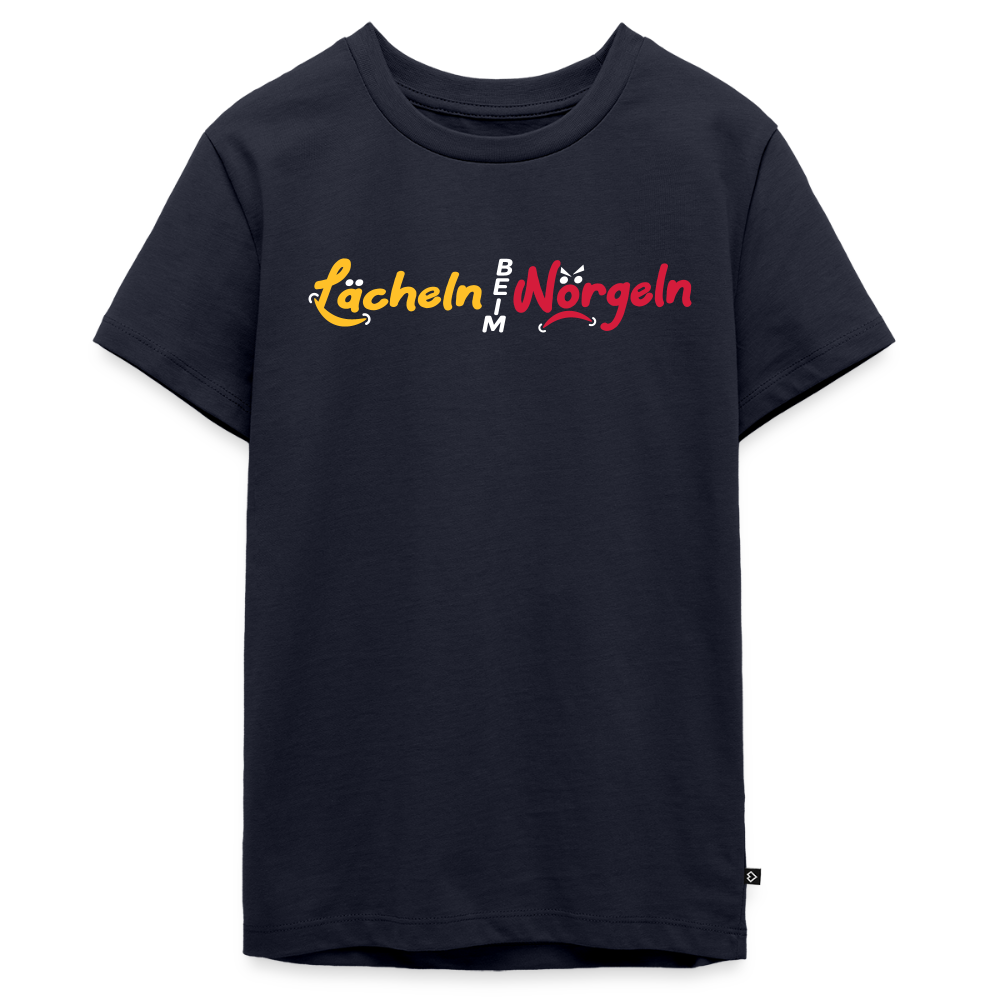 Lächeln beim Nörgeln - Teenager Premium T-Shirt - Navy