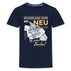 Neuseeland oder Neukölln - Teenager Premium T-Shirt - Navy