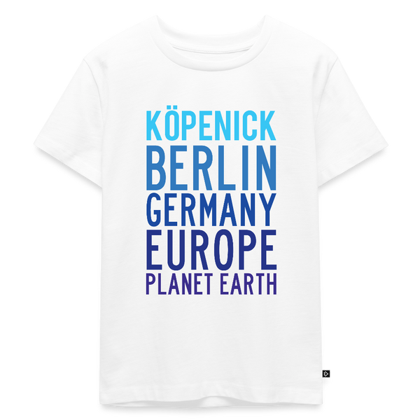 Köpenick Planet Earth - Kinder Premium T-Shirt - Weiß
