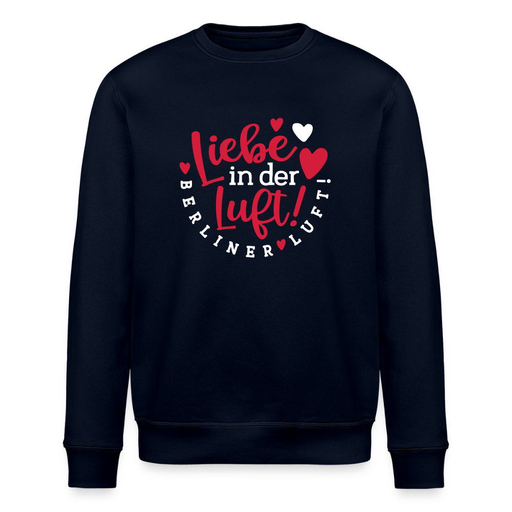 Liebe in der Luft! Berliner Luft! - Unisex Bio Sweatshirt - Navy