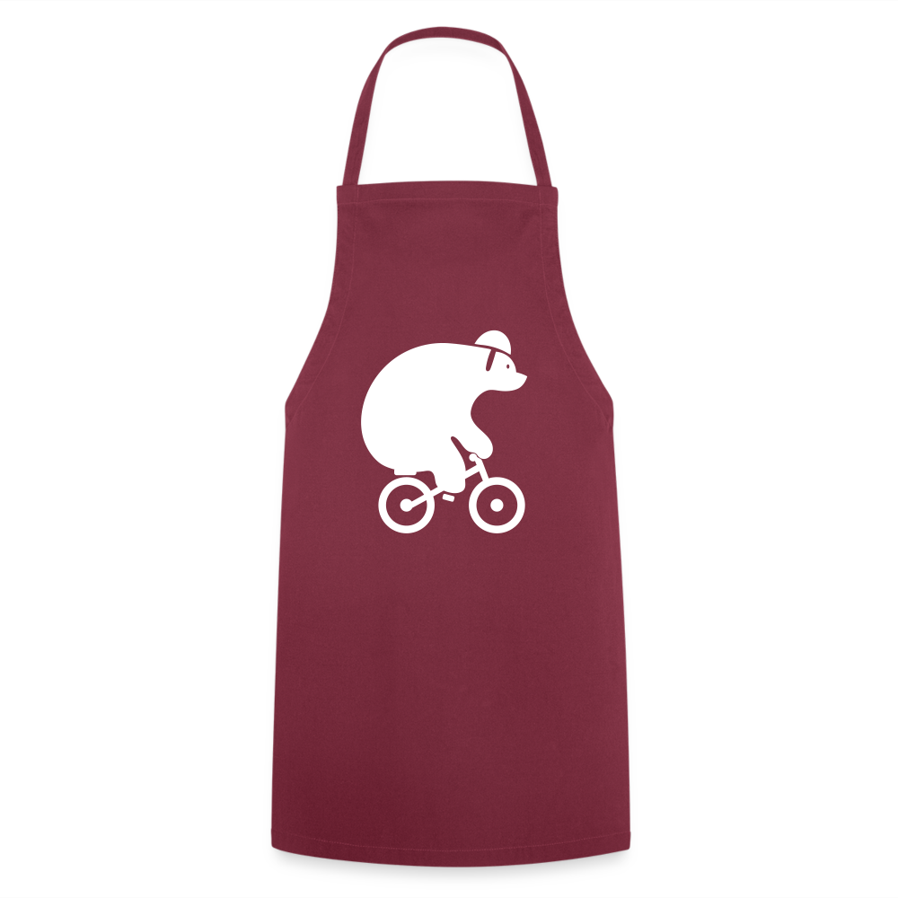 Fahrradbär - Kochschürze - Bordeaux