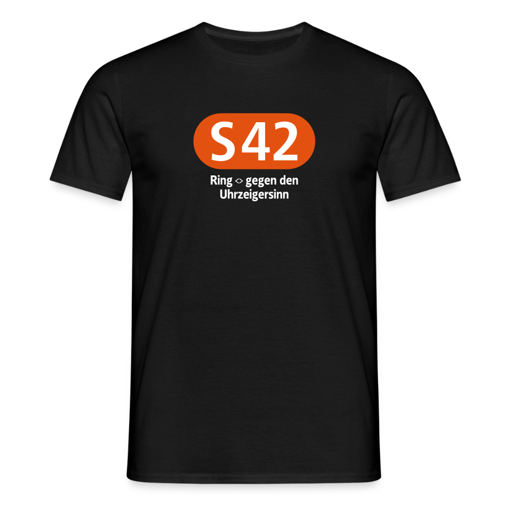 S42 - Männer Premium T-Shirt - Schwarz