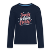Janz schön frech! - Teenager Langarmshirt - Navy