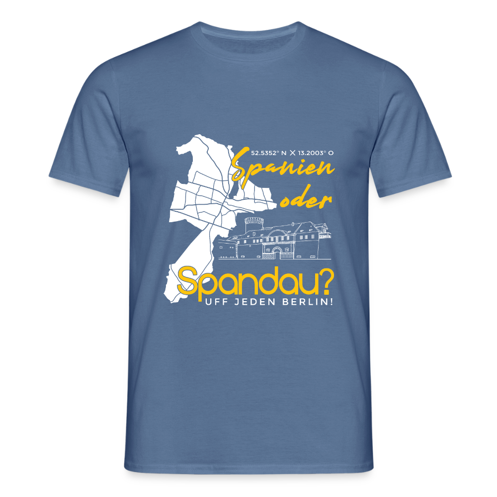 Spanien oder Spandau - Männer Premium T-Shirt - Taubenblau