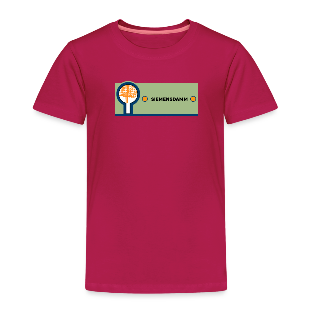 Siemensdamm - Kinder Premium T-Shirt - dunkles Pink