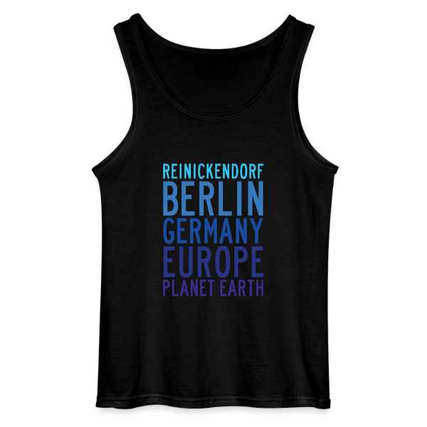 Reinickendorf Planet Earth - Männer Tank Top - Schwarz