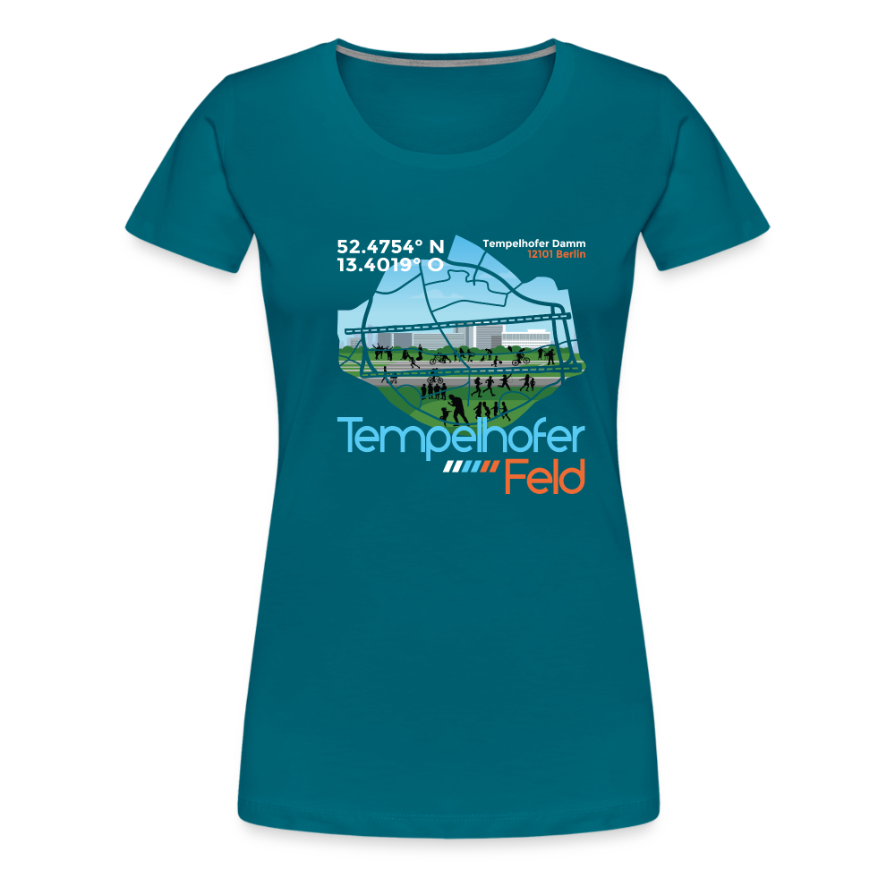 Tempelhofer Feld - Frauen Premium T-Shirt - Divablau