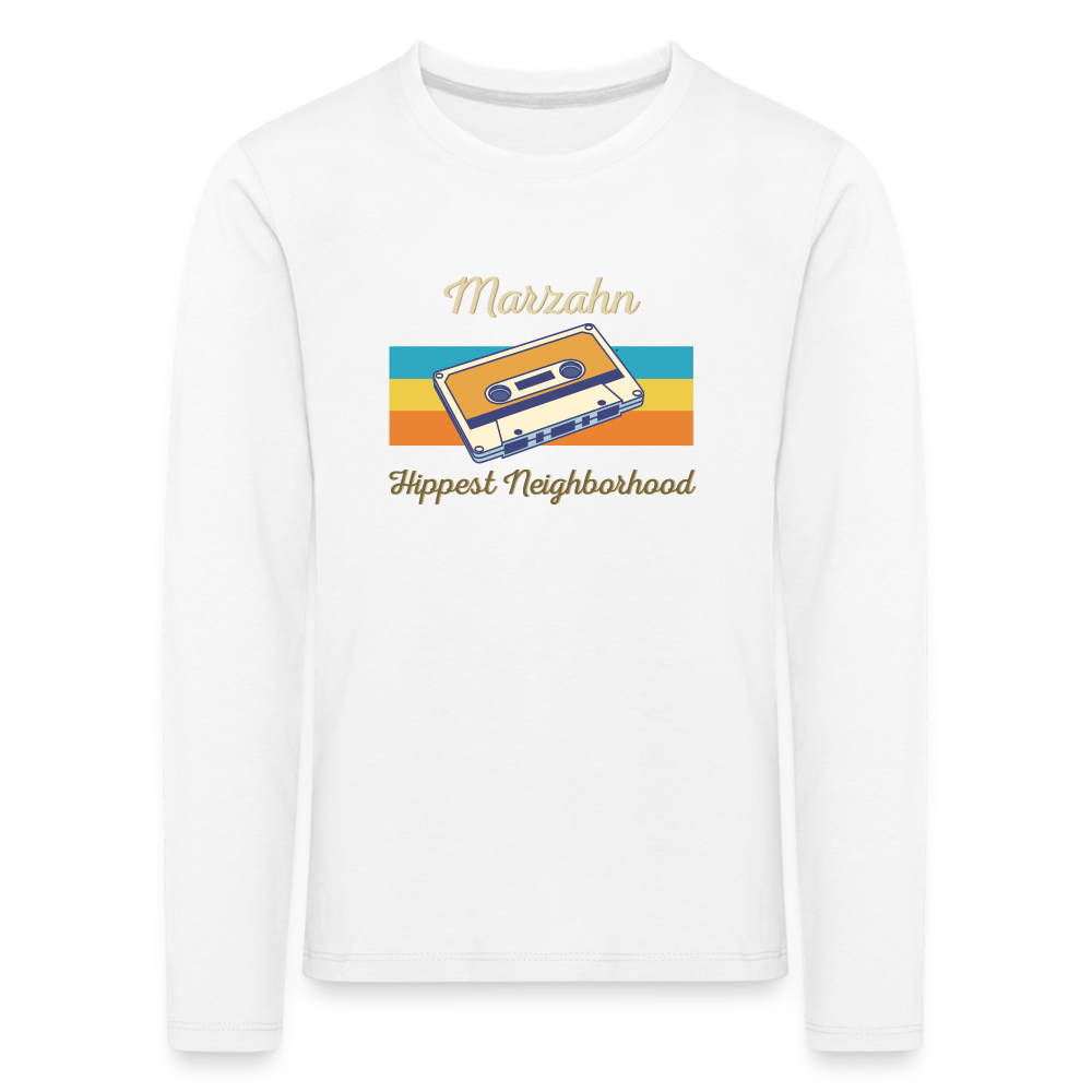 Marzahn Hippest Neighborhood - Teenager Langarmshirt - Weiß