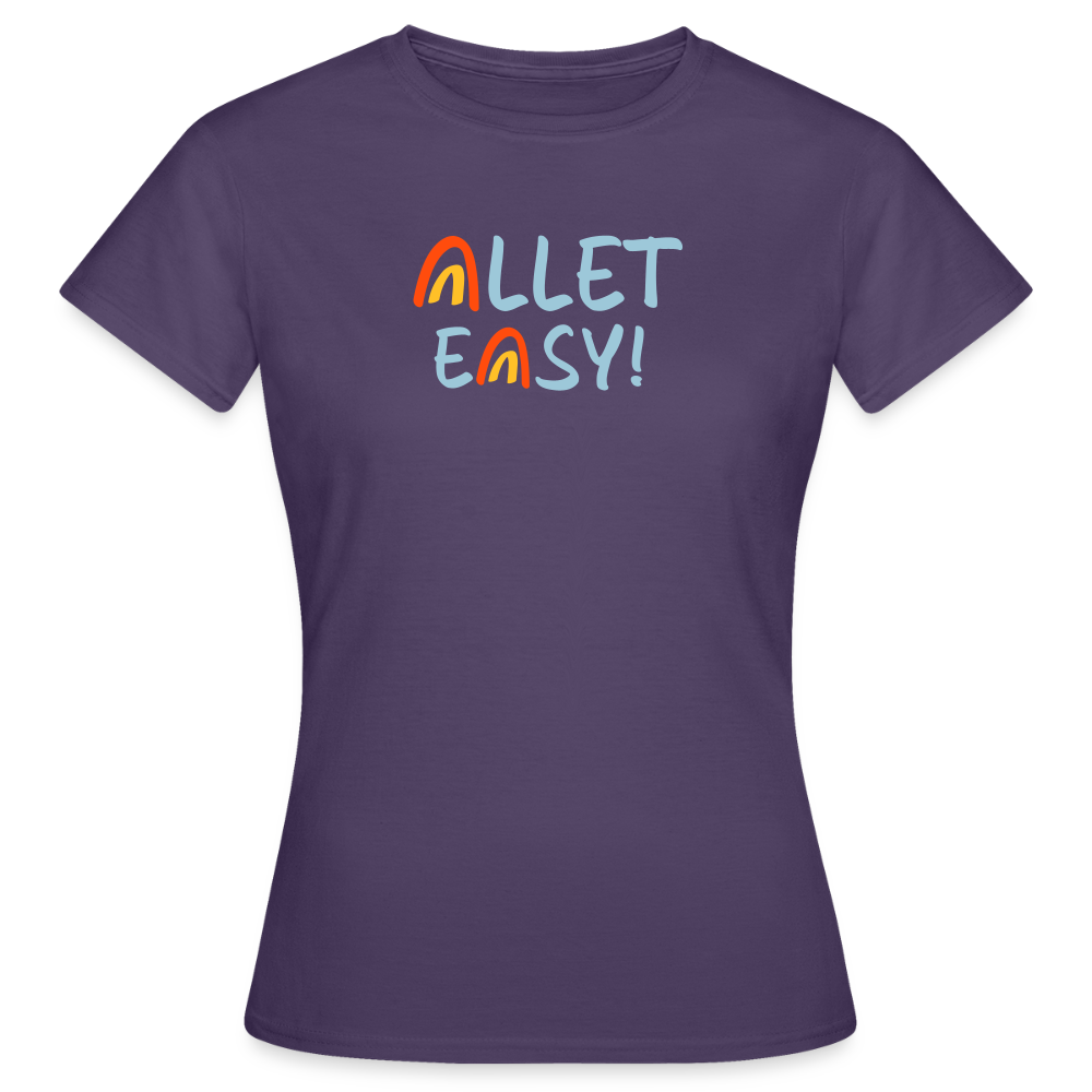 Allet Easy! - Frauen Premium T-Shirt - Dunkellila