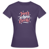 Janz schön frech! - Frauen Premium T-Shirt - Dunkellila