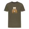 ick wees - Männer Premium T-Shirt - Khaki