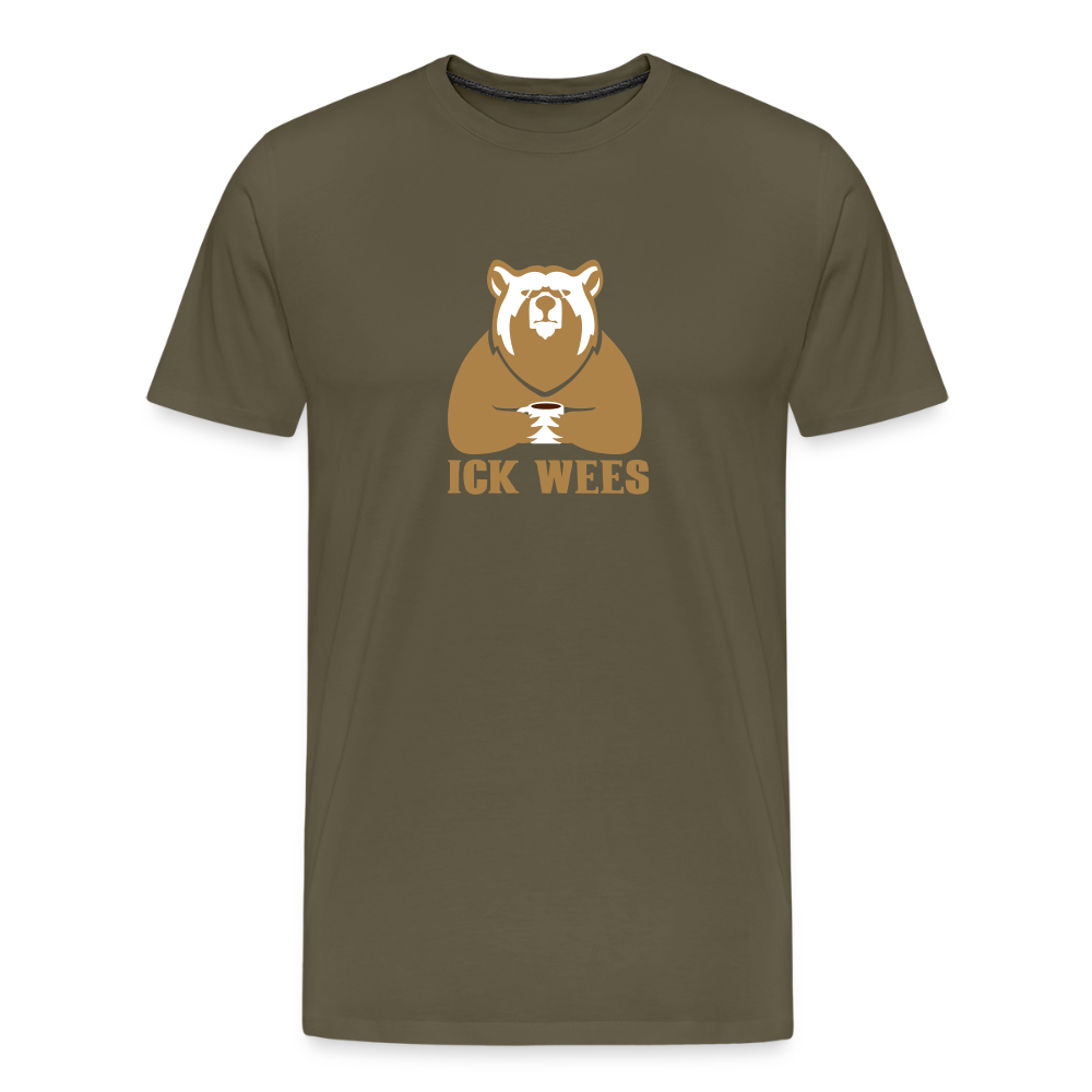 ick wees - Männer Premium T-Shirt - Khaki