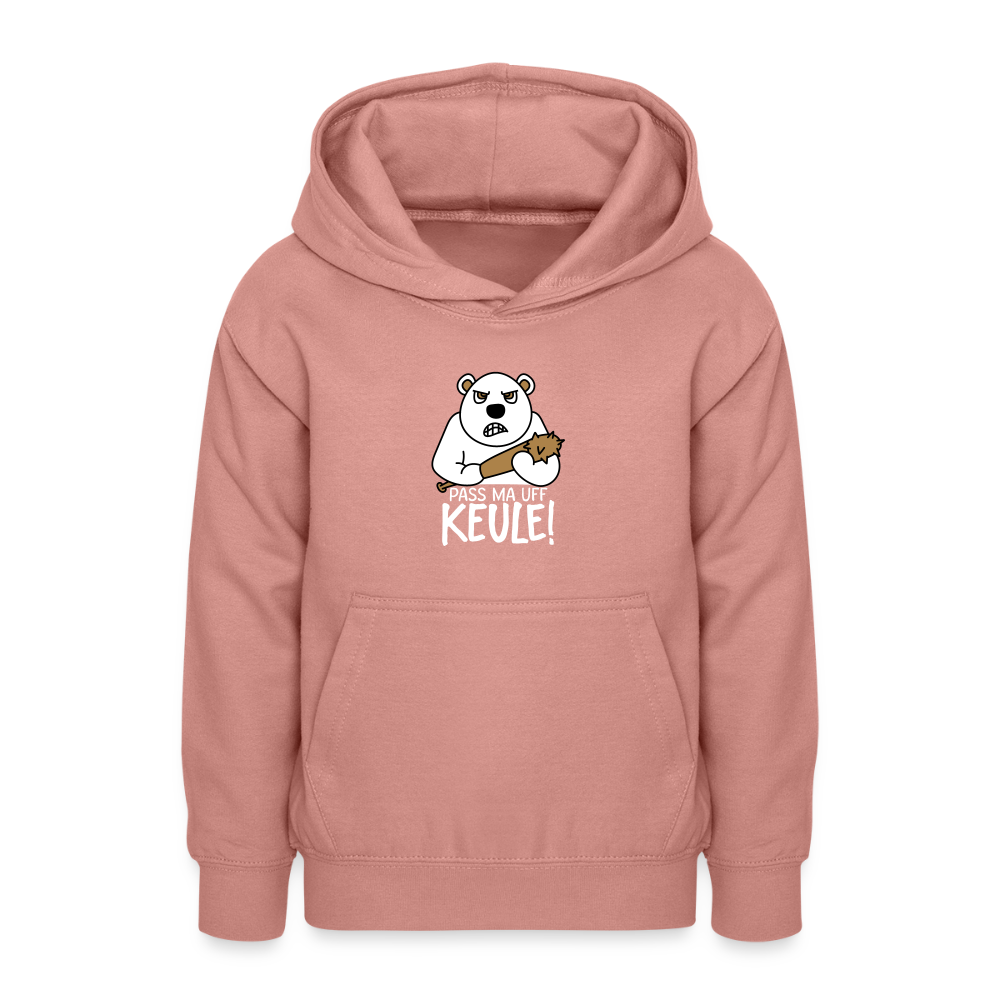 Pass ma uff Keule - Teenager Hoodie - Altrosa
