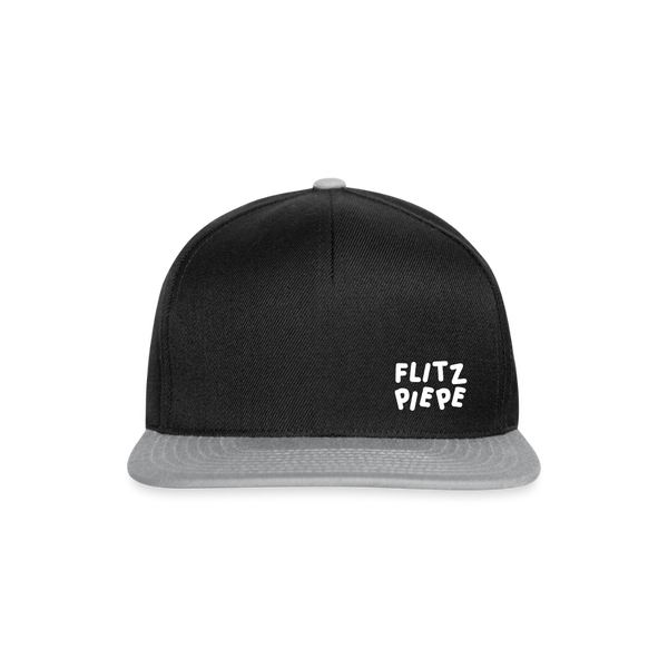 Flitz piepe - Snapback Cap - Schwarz/Grau