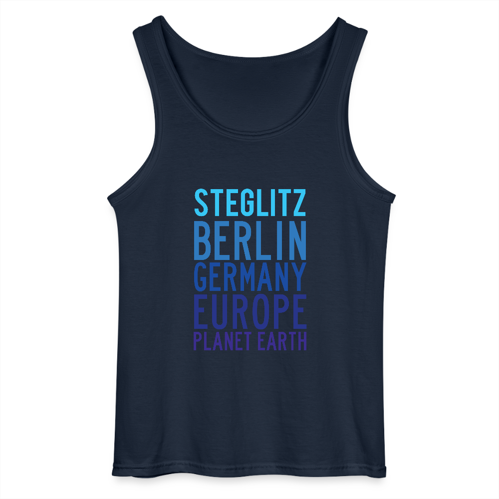 Steglitz Planet Earth - Männer Tank Top - Navy
