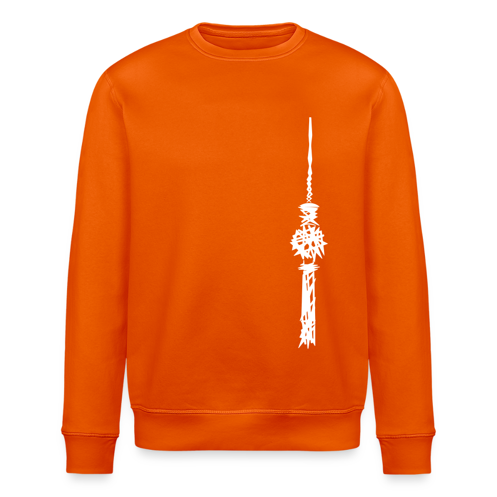 Fernsehturm Zick zack - Unisex Bio Sweatshirt - Tieforange