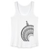 Der Turm von unten - schwarz - Frauen Bio Tank Top - Weiß