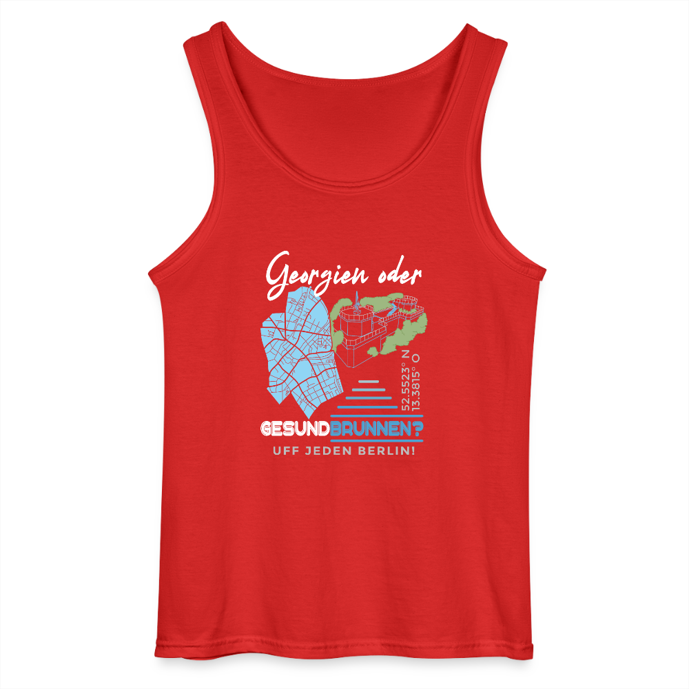 Georgien oder Gesundbrunnen - Männer Tank Top - Rot