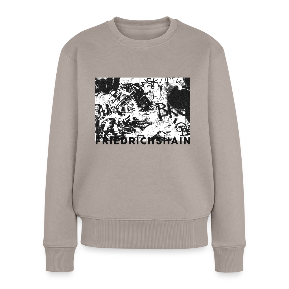 Friedrichshain Graffiti - Frauen Premium Pullover - Taupe