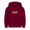 Mein biologischer Hund. - Kinder Hoodie - Bordeaux