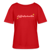 Westschnitte - Relaxed Rundhals Frauen Bio-T-Shirt - Rot