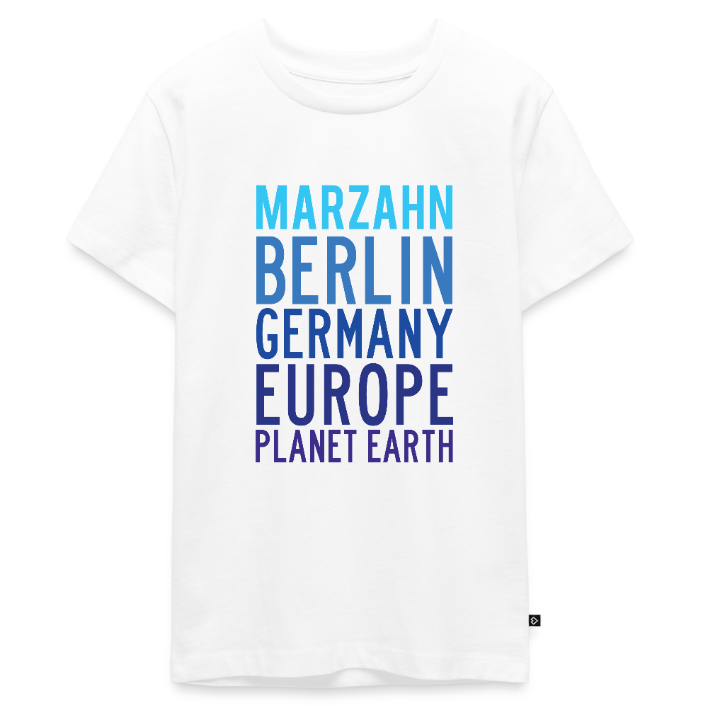 Marzahn Planet Earth - Teenager Premium T-Shirt - Weiß