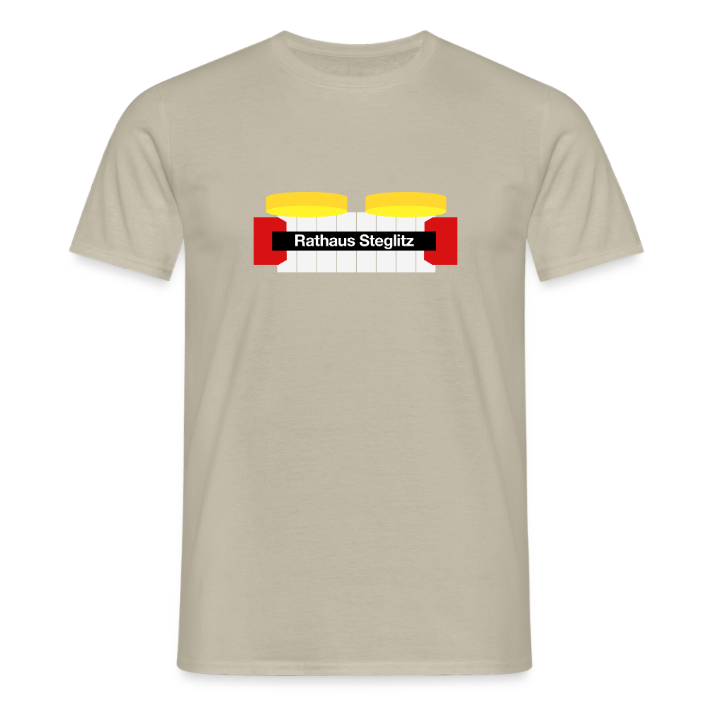 Rathaus Steglitz - Männer Premium T-Shirt - Sandbeige