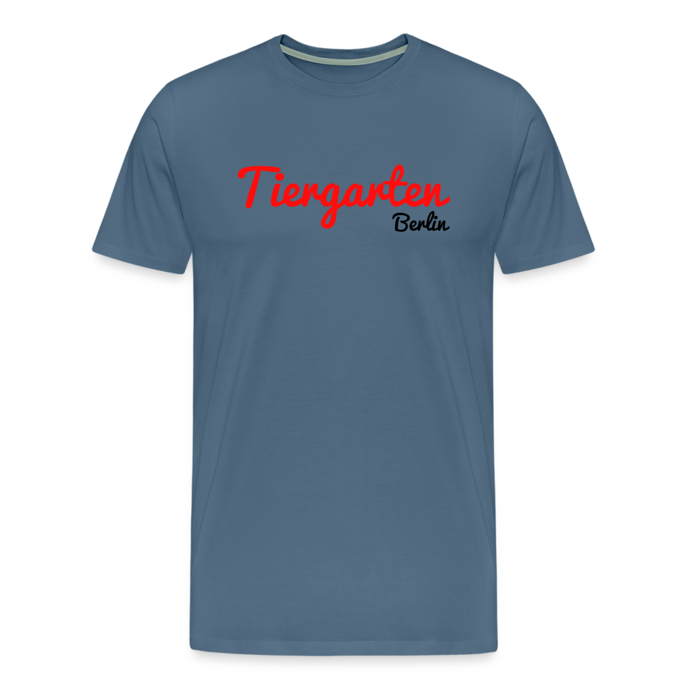 Tiergarten Berlin - Männer Premium T-Shirt - Blaugrau
