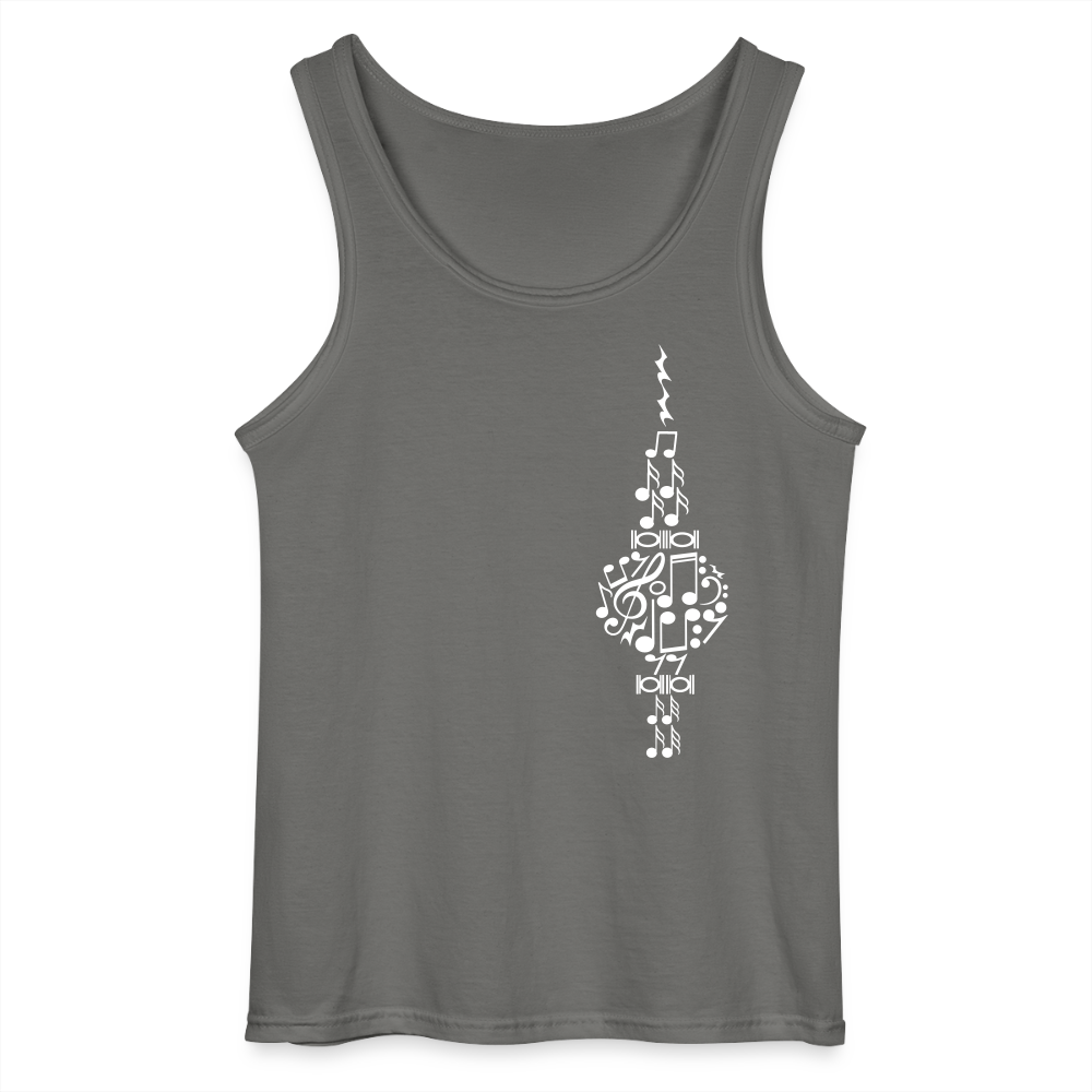 Fernsehturm der Noten - Männer Tank Top - Anthrazit