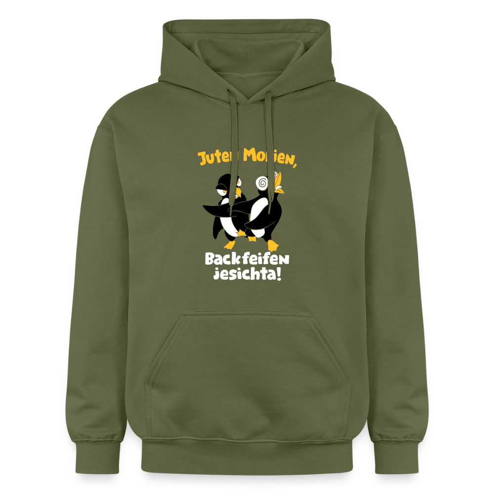 Juten Morjen, Backfeifenjesichta! - Hoodie - Militärgrün